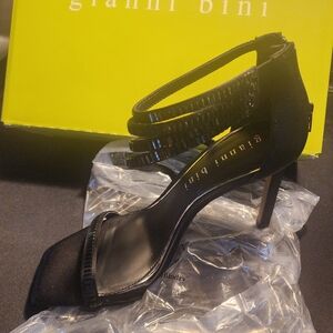 Gianni Bini Elegant Black Strappy Heels